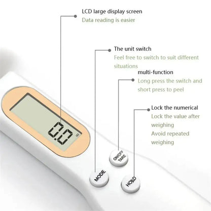 Digital Measuring Spoon Scale – LCD Kitchen Gram Scale