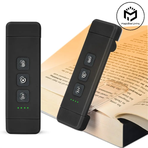 Clip-On Book Light USB Rechargeable LED Reading Lamp with Timer