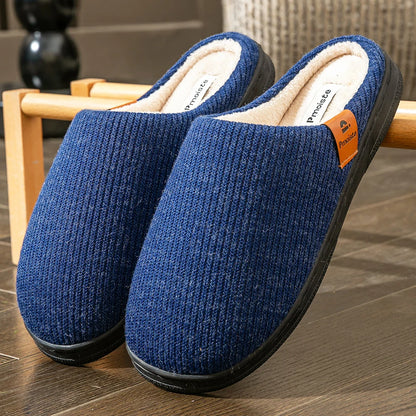 Men's Winter Slippers Memory Foam Anti-Slip Warm House Shoes