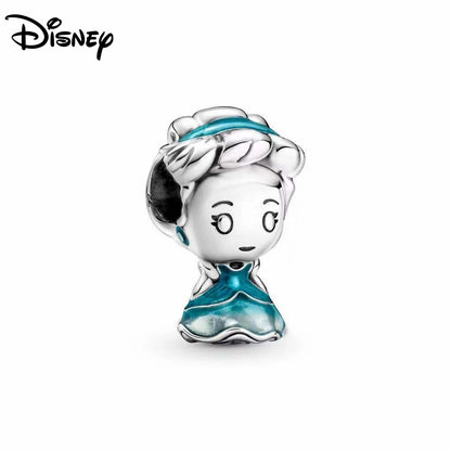 Disney S925 Silver Princess Charm Bead – Fits Pandora Bracelet & Necklace
