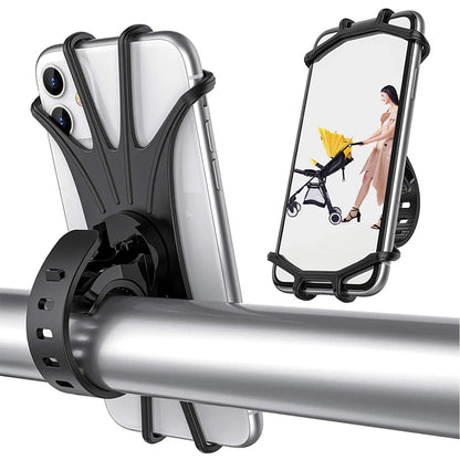 360° Bike Phone Mount – Universal Silicone Bicycle Holder