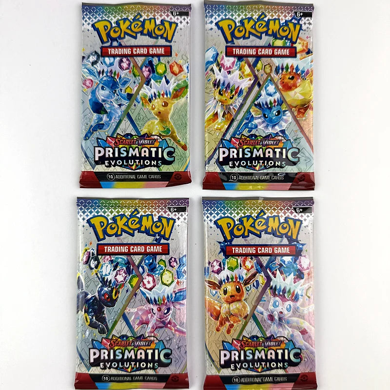 10/20PCS Pokémon Prismatic Evolutions 151 Booster Card Pack