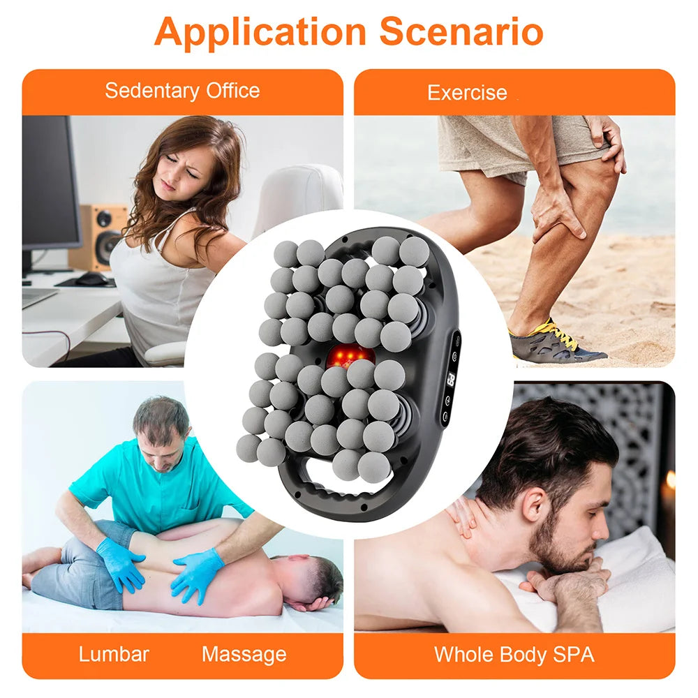Fascia Gun Massager – Multi-Head High-Frequency Vibration