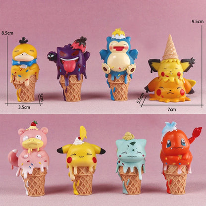 Pokémon Pikachu and Gengar Ice Cream Action Figure