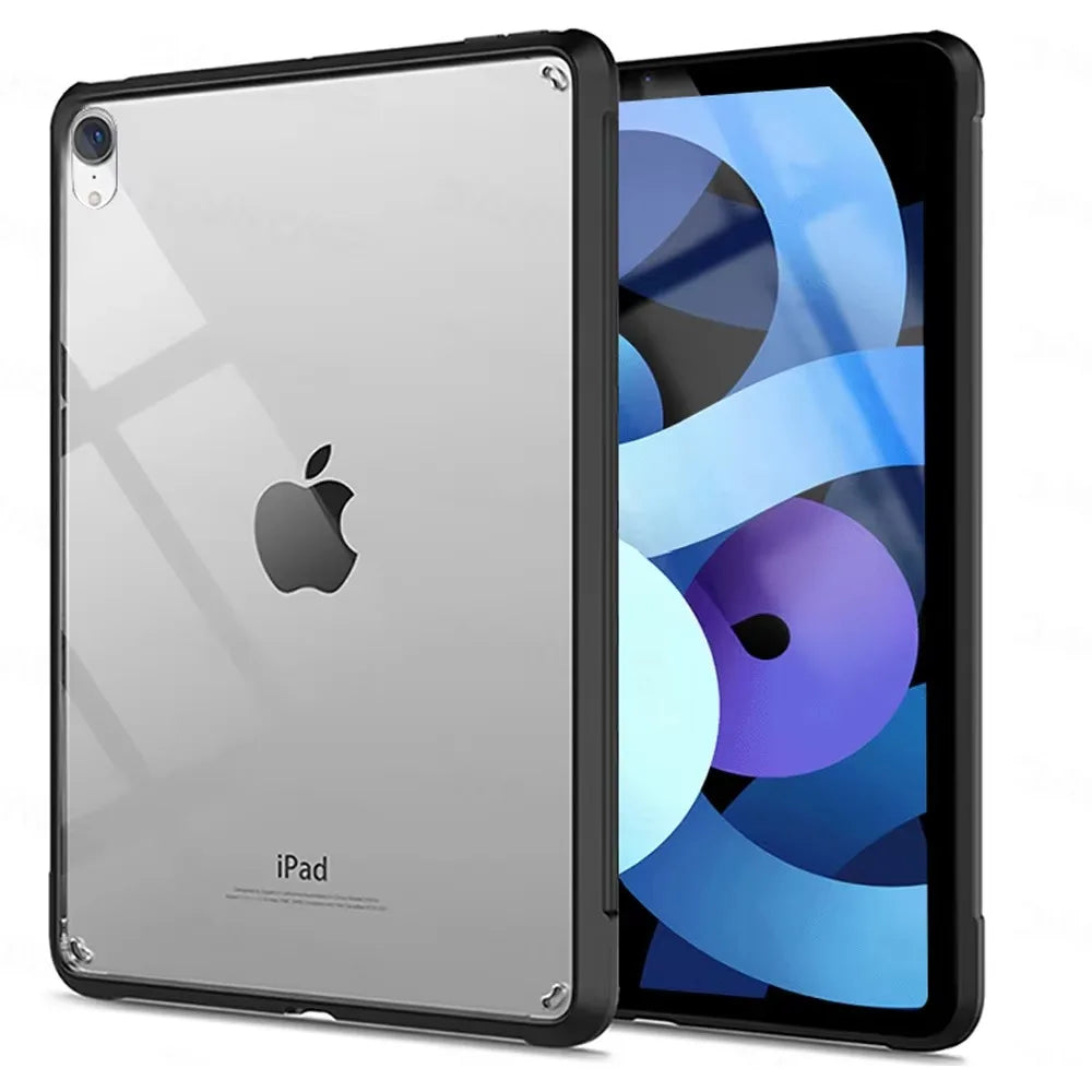 Clear Silicone iPad Case with Protective Bumper – Multi-Model Compatible