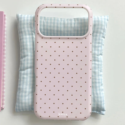 Cute Polka Dot Contrasting iPhone Case