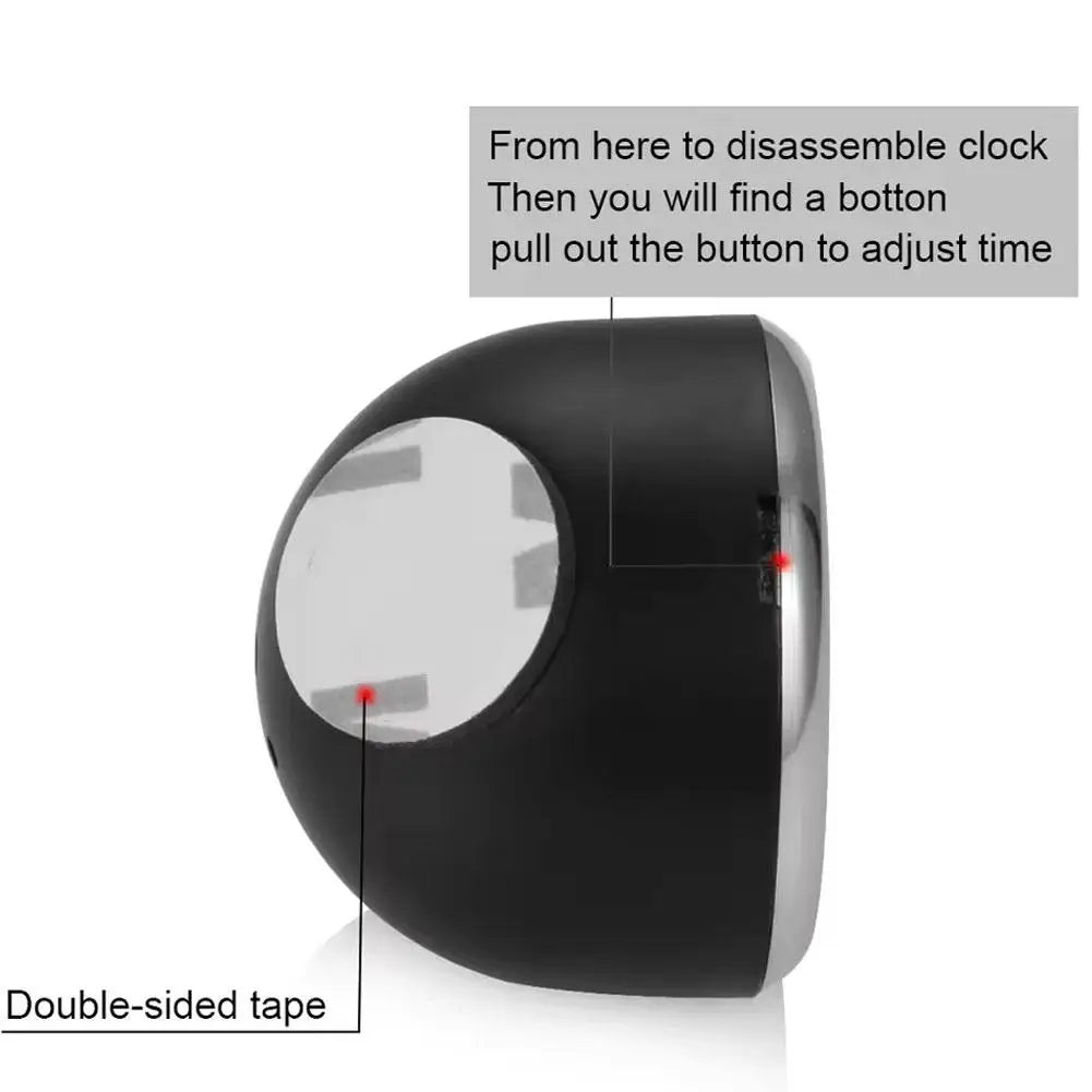 Mini Car Dashboard Clock, Thermometer & Hygrometer Gauge