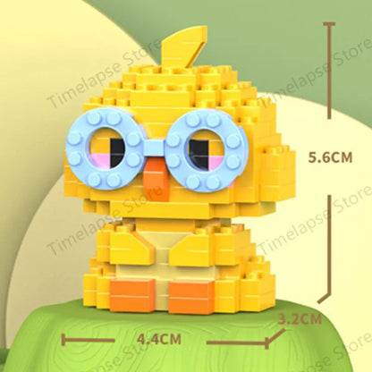 Cute Animal Mini Building Blocks Kit – DIY Micro Brick Figures for Girls