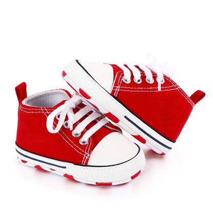 Baby Canvas Sneakers – Soft Sole First Walkers for Boys & Girls