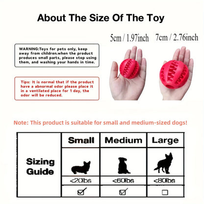 Dog Chew Toy Treat Feeder & Teeth Cleaning Ball