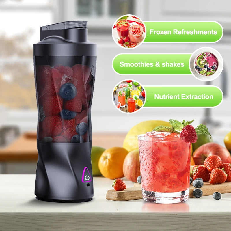 Portable Blender USB Rechargeable 700ml – Personal Smoothie Maker