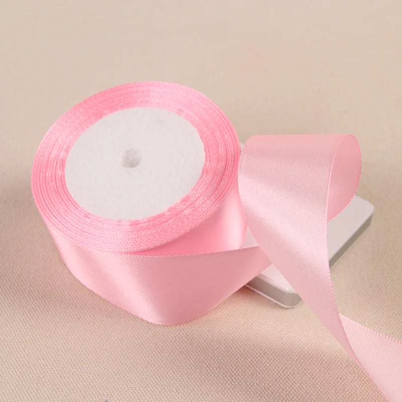 Silk Satin Ribbon – Multi-Size & Color for Wedding, Christmas & Party Decor