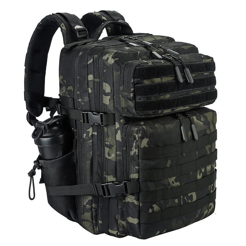 45L Tactical Backpack – Large Military Rucksack for Hiking & Gym