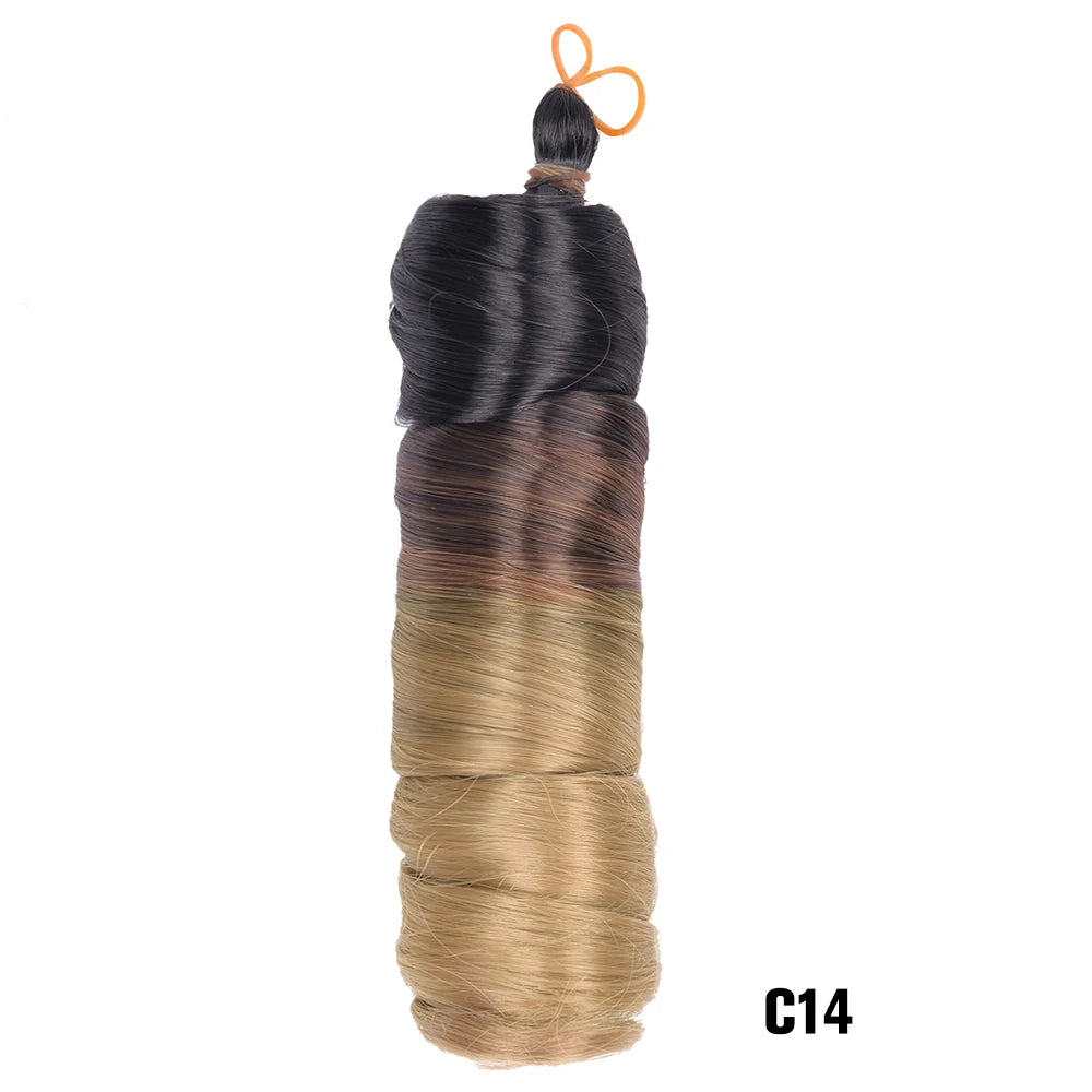 French Curl Braiding Hair 24 Inch – Pre-Stretched Synthetic Spiral Braids for Women