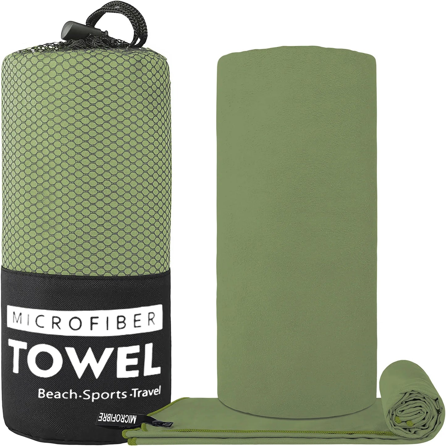 Microfiber Sports Towel – Quick Dry, Super Absorbent for Gym, Beach & Travel