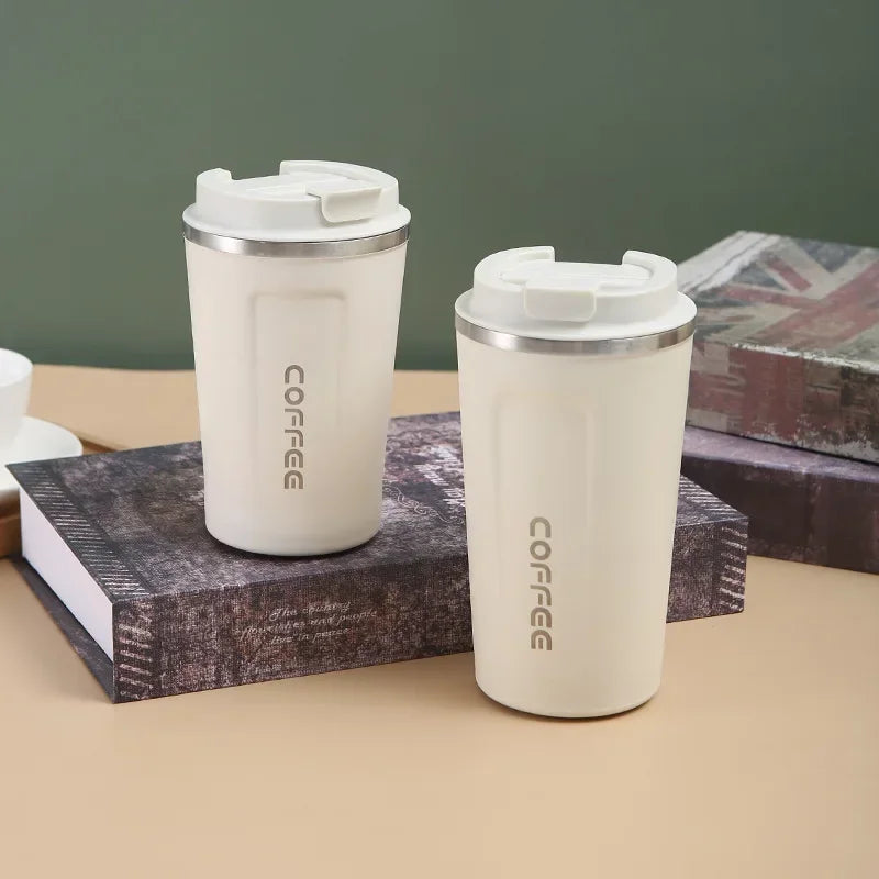 Stainless Steel Insulated Travel Coffee Mug – Leakproof Thermos