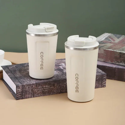 Stainless Steel Insulated Travel Coffee Mug – Leakproof Thermos