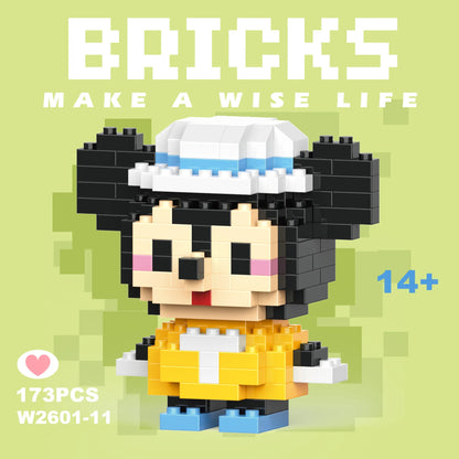 Disney Character Mini Building Blocks Set – Micro Bricks Figures 135–214 PCS