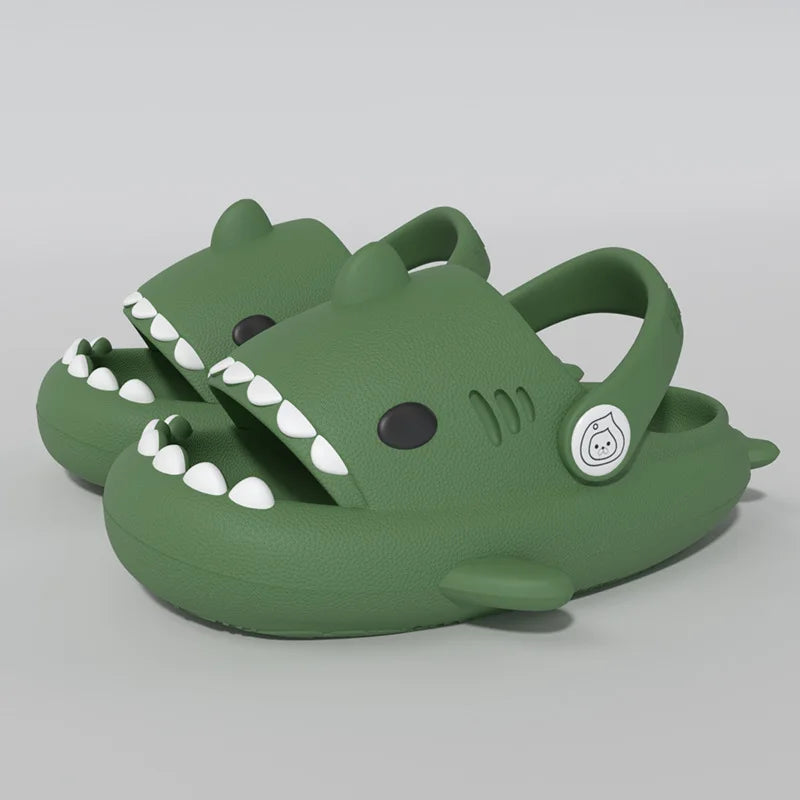 Kids Shark Sandals – Non-Slip Soft Sole Summer Clogs for Boys & Girls