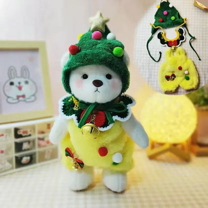 Dress-Up Teddy Bear Plush Toy with Changeable Outfits – Cute Stuffed Animal Doll