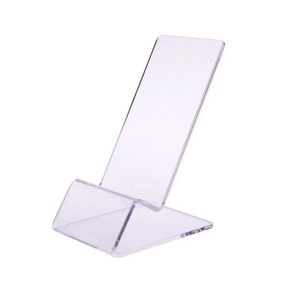 Clear Acrylic Phone Stand – Mini Portable Desktop Display Holder