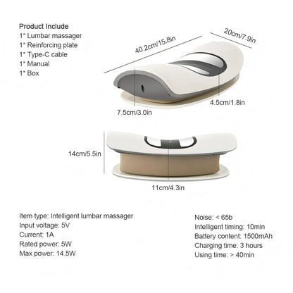 Electric Lumbar Traction Massager – Inflatable Back & Waist Stretcher