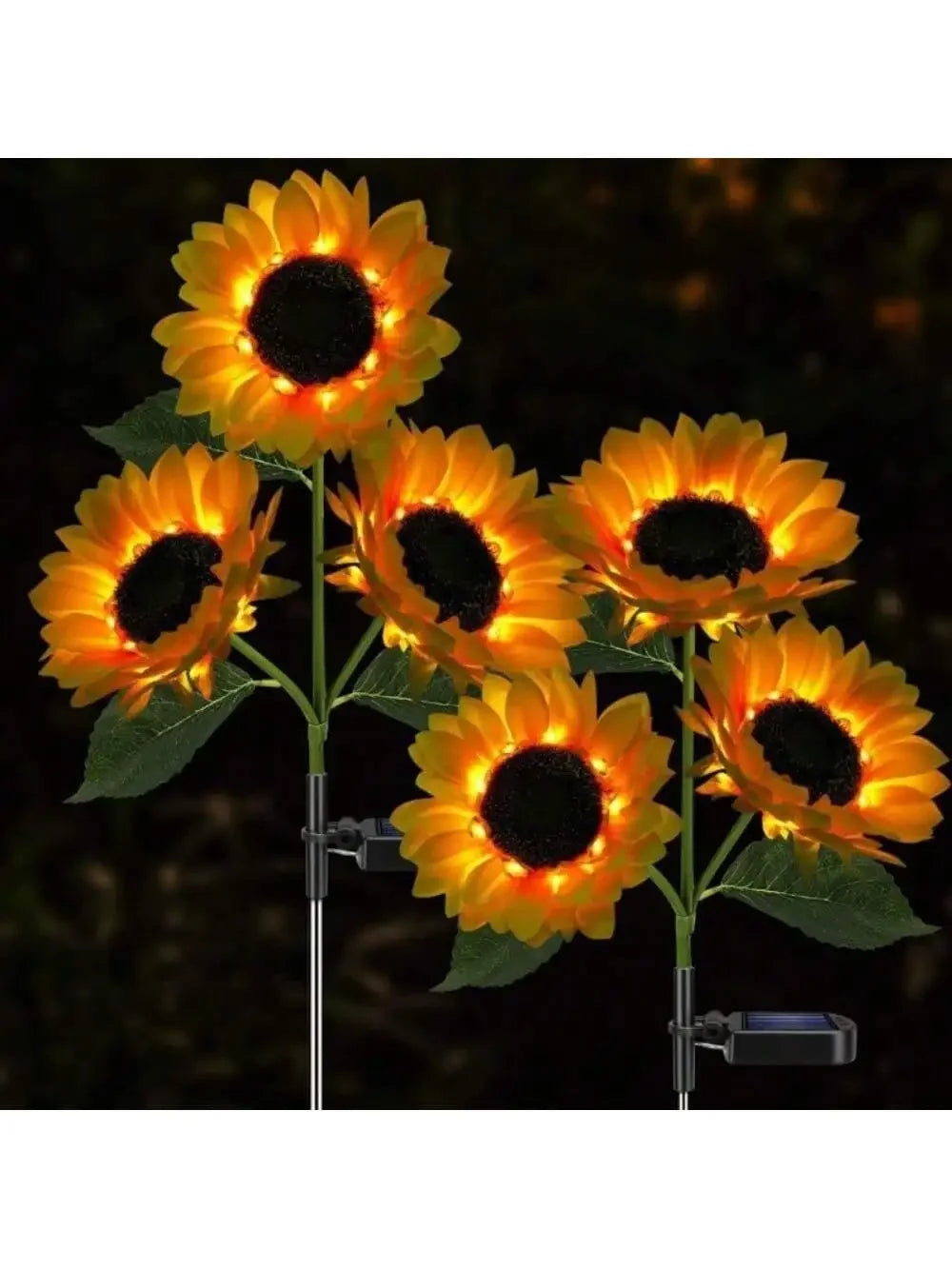Solar Sunflower Garden Stake Lights Outdoor Waterproof LED Lawn Lamp