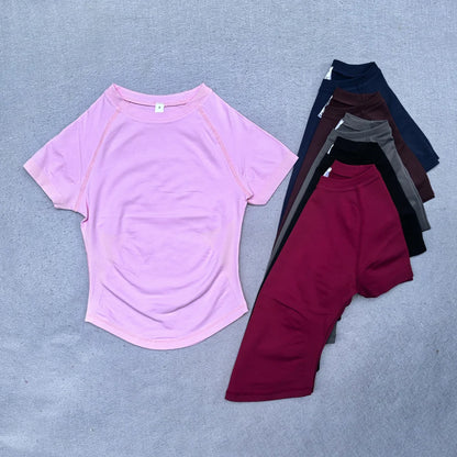 Women's Yoga Crop Top – Seamless Activewear Shirt