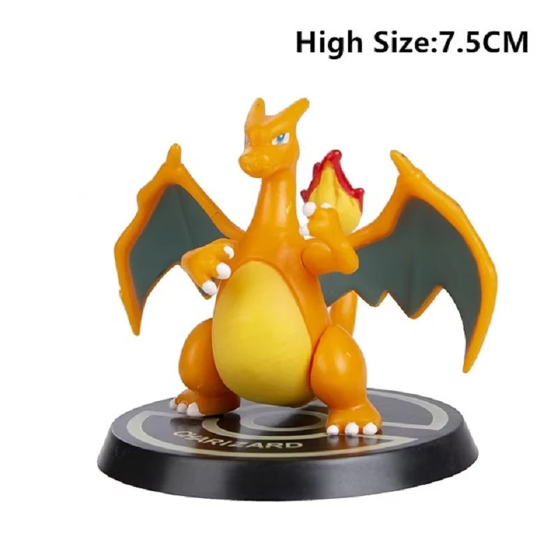 6 Piece Pokémon Pikachu Charizard Blastoise Figure Set