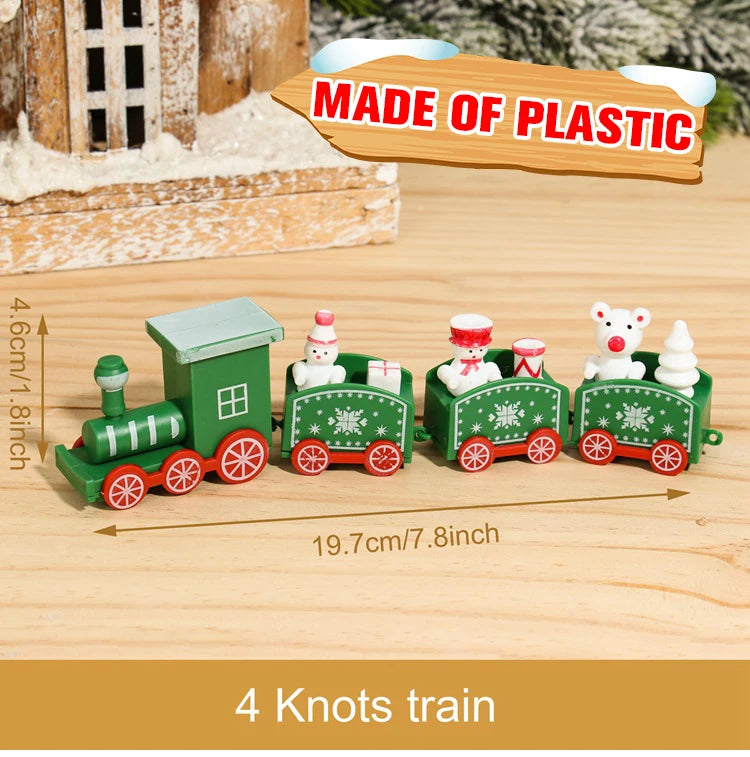 Christmas Wooden Train Decoration – Festive Holiday Ornament
