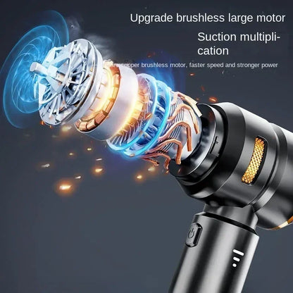 Cordless Handheld Car Vacuum Cleaner with Brushless Motor & HEPA Filter