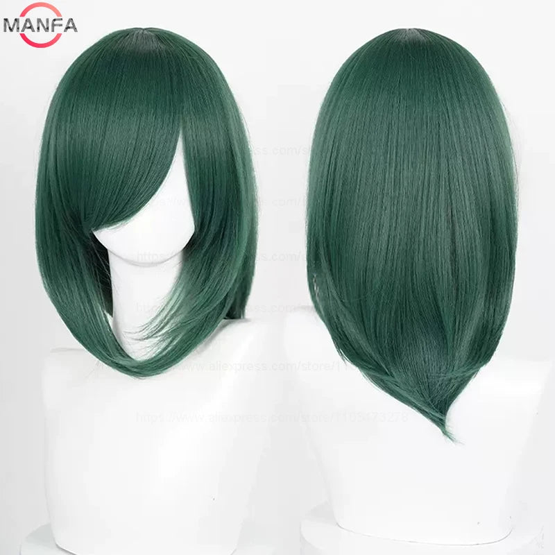 Anime Cosplay Bob Wig with Bangs – 40cm Heat Resistant, 54 Colors