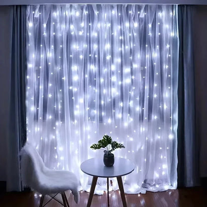 LED Curtain Fairy Lights with Remote Control – USB, Multiple Sizes & Colors