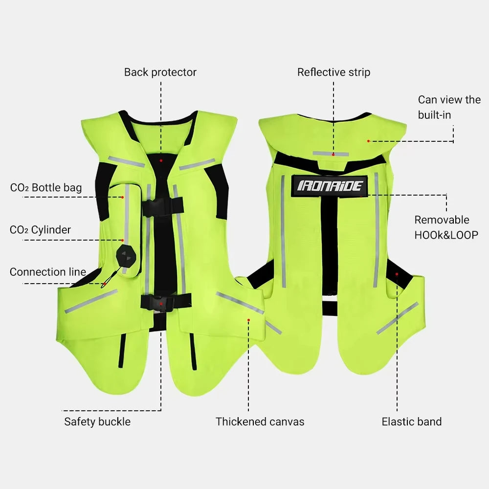 Motorcycle Airbag Safety Vest – CE-Certified Motocross Riding Protector