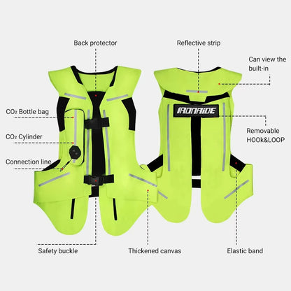 Motorcycle Airbag Safety Vest – CE-Certified Motocross Riding Protector