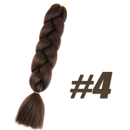 Pre-Stretched Kanekalon Jumbo Braiding Hair Extensions 24"
