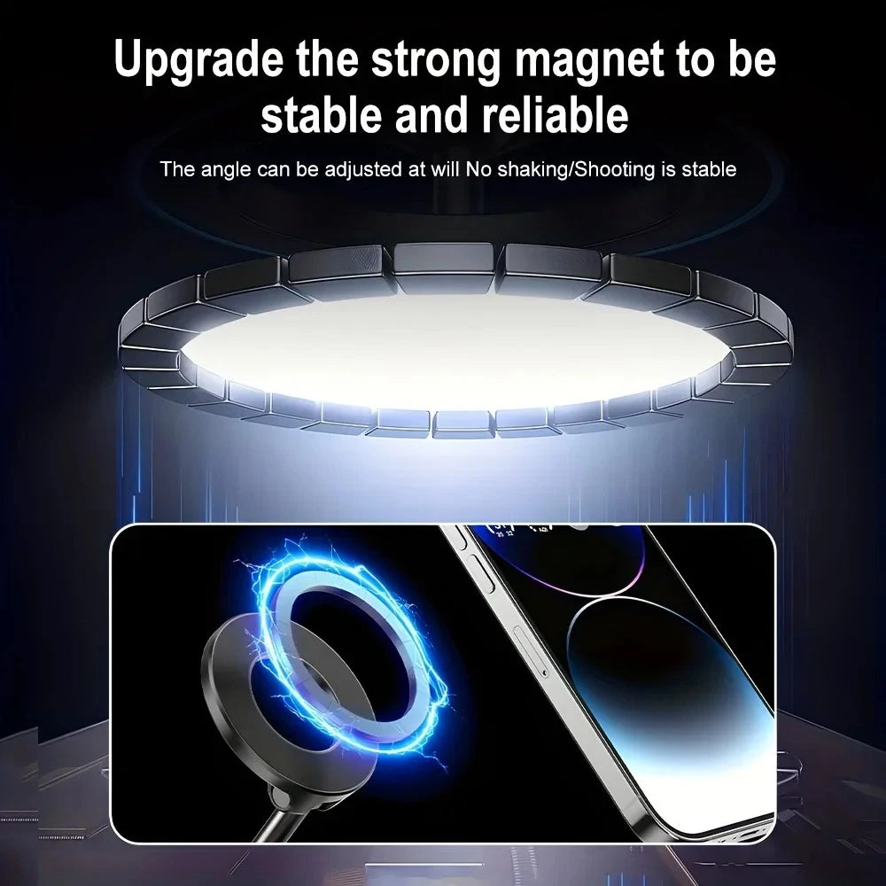 Foldable Magnetic Car Phone Holder 360° Dashboard Mount