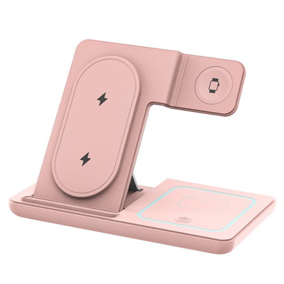 3 in 1 Foldable Wireless Charging Stand with Night Light