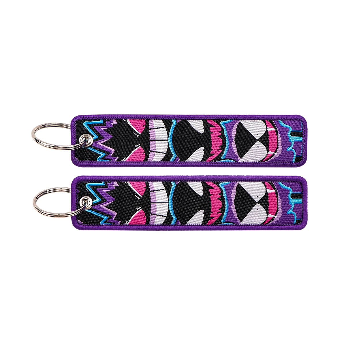 Anime Embroidered Keychain – Jet Tag Key Ring for Bags & Cars