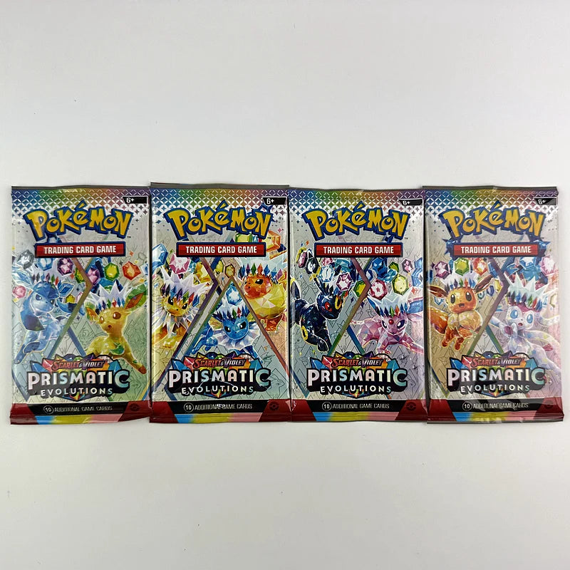 10/20PCS Pokémon Prismatic Evolutions 151 Booster Card Pack