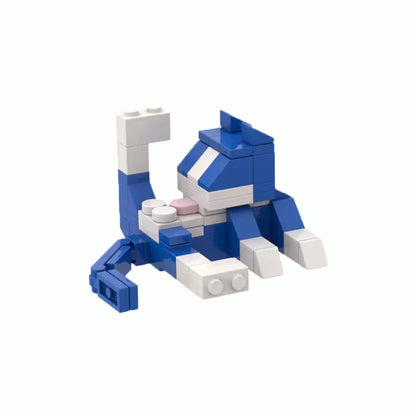 Cat Building Blocks MOC Set – Cute Animal Brick Figure for Kids