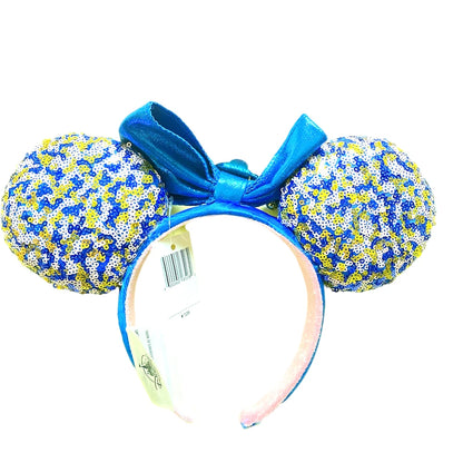Mickey Mouse Ears Sequin Headband with Bow