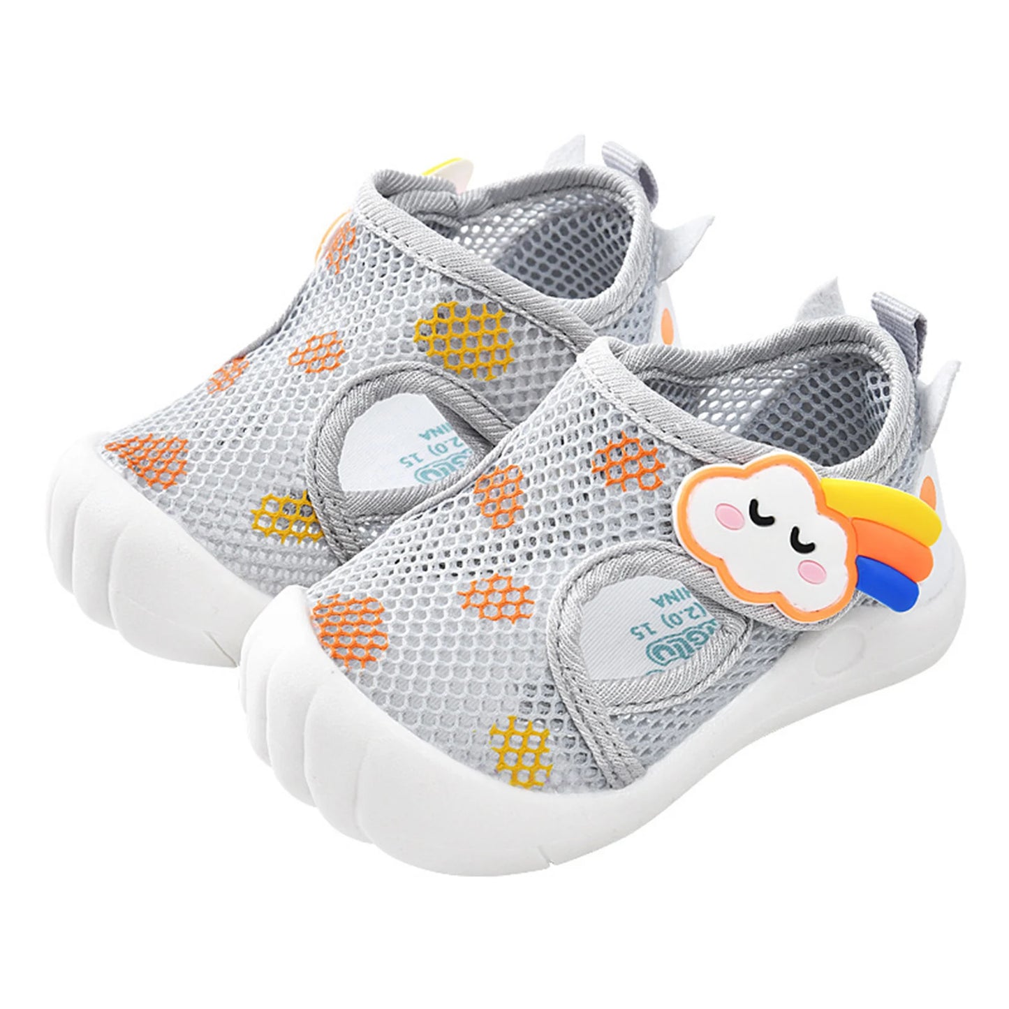 Baby Mesh Breathable Walking Shoes – Cartoon Non-Slip Toddler Sneakers