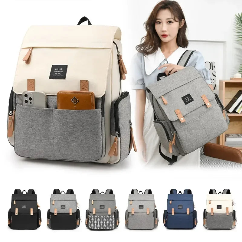 Waterproof Diaper Backpack with Changing Mat for Moms