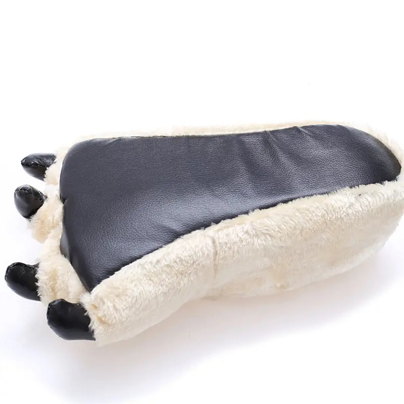 Animal Paw Slippers – Unisex Fluffy Bear Claw House Shoes