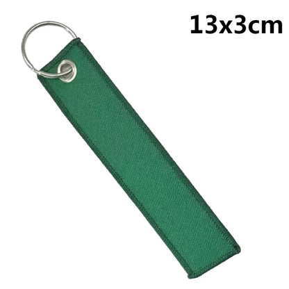 Custom Embroidered Polyester Keychain – Personalized Name Tag