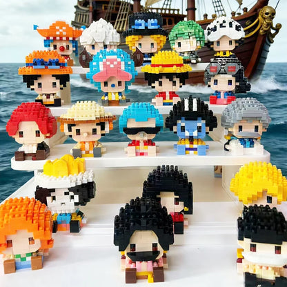 One Piece Luffy Straw Hat Pirate Mini Building Block Figure