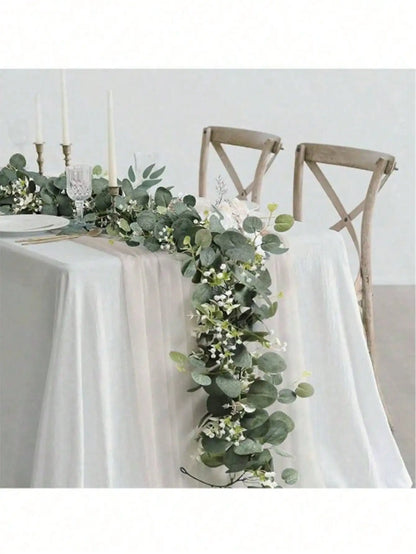 Artificial Eucalyptus Garland – Faux Greenery for Wedding & Home Decor