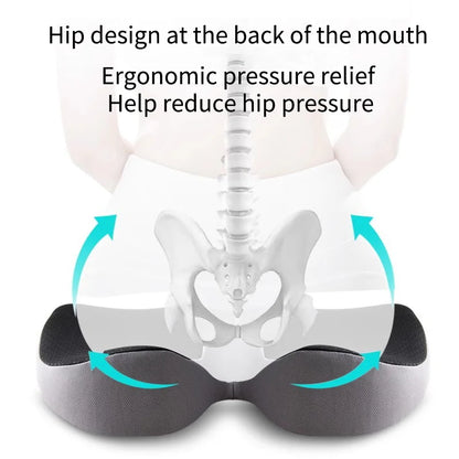Orthopedic Memory Foam Seat Cushion – Tailbone & Sciatica Relief