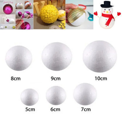 Polystyrene Foam Balls 10pcs DIY Craft Party Decoration